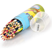 Precision In Your Hands, Soft Core Colored Pencils With Vibrant Colors, Comfort Grip And Built-in Sharpener, Hexangular Design For Artists, Portable