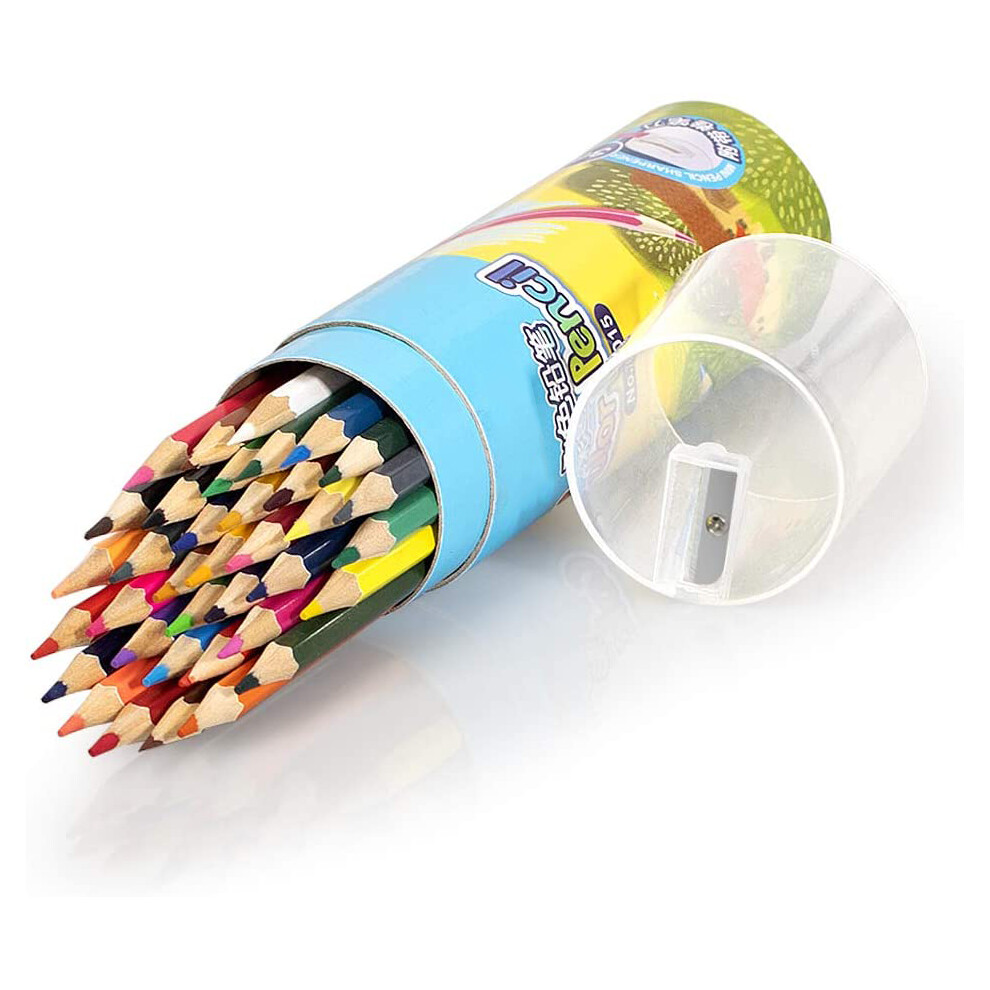 Craftsmanship In A Tube, Soft Core Colored Pencils With Built-in Sharpener, Vibrant Colors For Unmatched Artistic Expression, Comfort Grip Design For