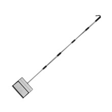 Poultry Manure Scoop with Adjustable Long Handle for Chicken Coop Cleaning and Small Animal Stalls