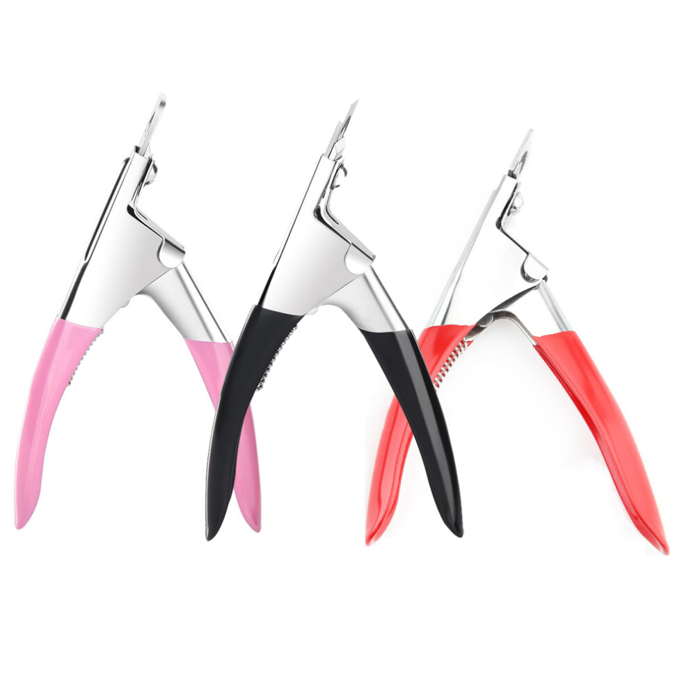 Artificial Nails Manicure Tools, Sharp Blade Stainless Steel Nail Clippers for Smooth Edge Cutting, Comfortable Handle for Professional Salon Beauty