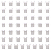 50Pcs Square Candy Boxes 3x3In Party Treat Boxes For-White
