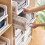 Folding Wardrobe Closet Organizers with Pull Out Drawer Function, Stackable Shelf Baskets Featuring Durable & Sturdy Construction, Foldable & 6