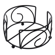 Round Coaster Holder Iron Metal Rack For Home Office Kitchen Coaster Storage Stand Multipurpose Placemat Organizer