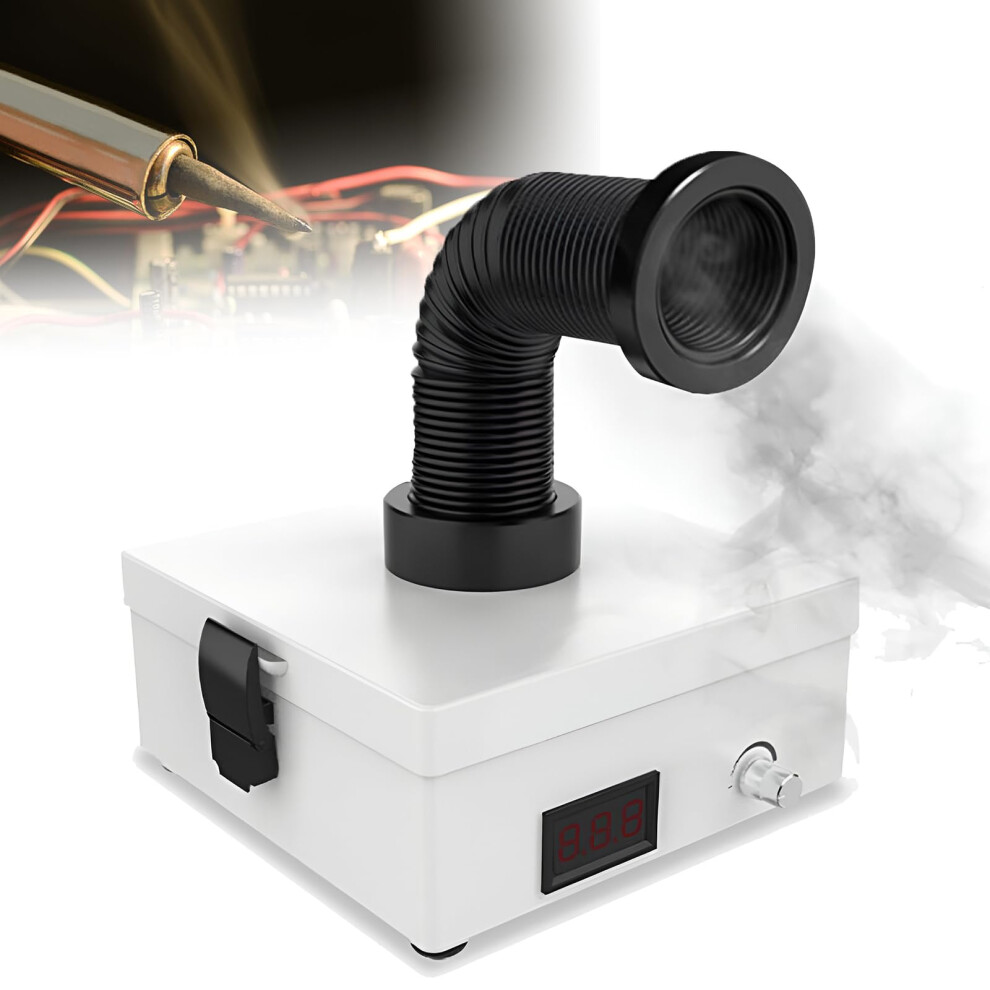 Solder Fume Extractor With 3Stage Filtration And Adjustable Arm For Electronics 9187378880630