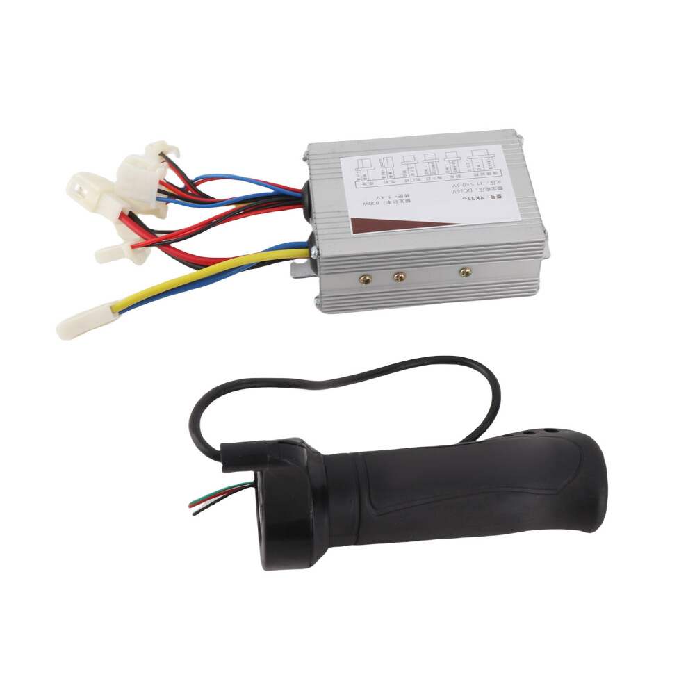 36V 800W Electric Bike Controller Throttle Grip Kit, Aluminum, 9.3Cm 9491382547305