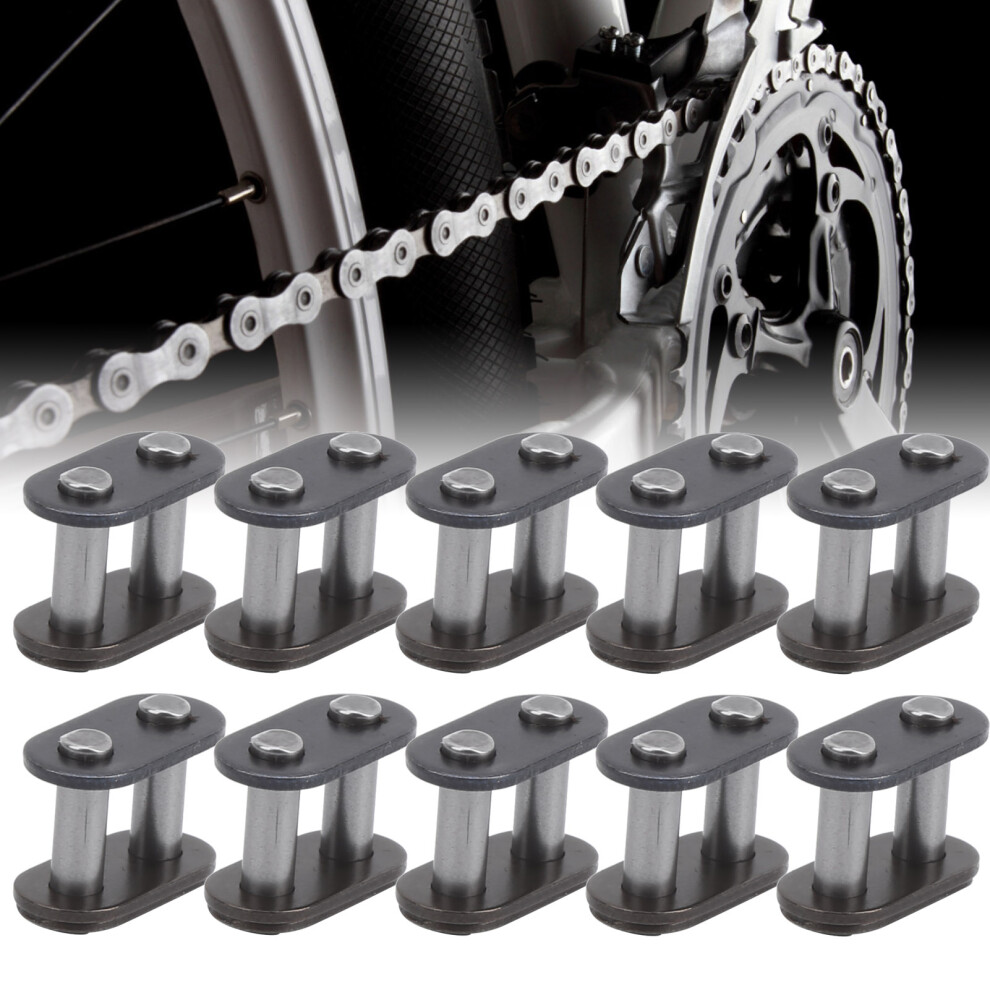 10Pcs T8f Steel Chain Master Link Connectors Lightweight & Durable 4651379457634
