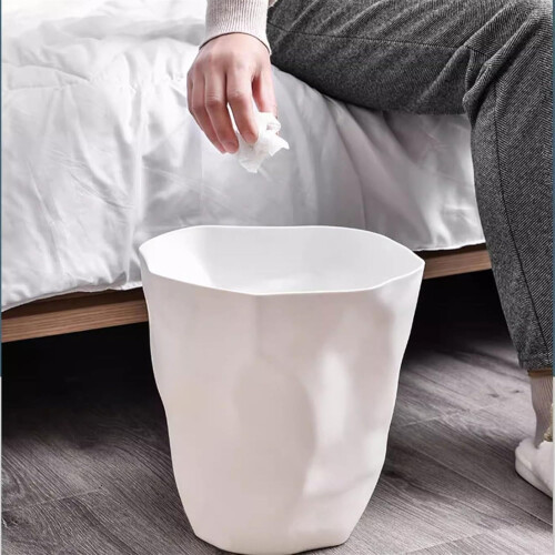 Large Open  Trash Can for Kitchen Bathroom Bedroom Office – Durable Plastic Waste Bin No Lid 2