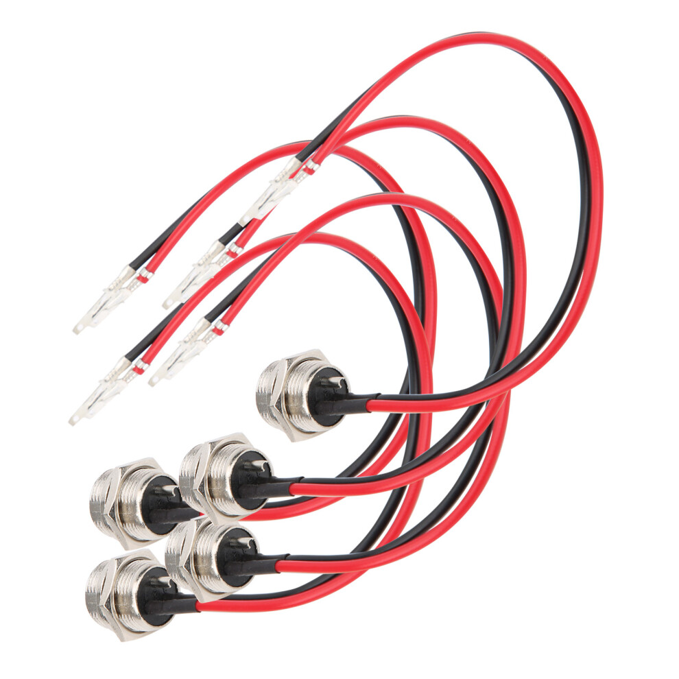 Electric Scooter 5Pcs 3-Pin Round Charging Port With Cap Inline Connector 8731379458483