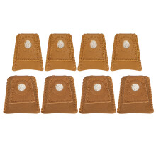 Finger Protector Sewing Tool, Leather Thimble With Metal Tip Sweat Absorbent Comfortable Fit Needlework Thimble Quilting Thimble Handmade Craft DIY Se