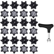 Golf Shoe Spikes Replacement Kit 25pcs Universal Anti Skid Cleats with Wrench Tool