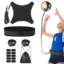 Volleyball Training Equipment with Adjustable Solo Trainer for Indoor Serving Practice and FullRange Support