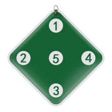Exquisite Craft PU Embossing Fencing Target for Training, Scratch-Proof, Green, Wide Application, Easy to Hang