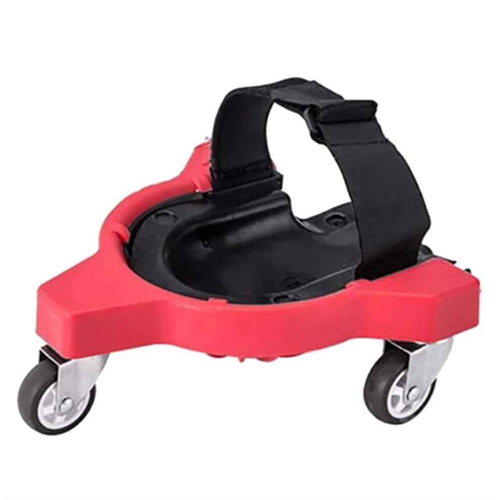 Rolling Knee Pads With Wheels Heavy Duty For Construction Flooring Work Ergonomic Red 9187378881507