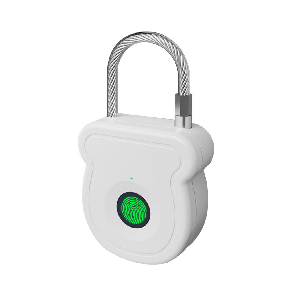 Fingerprint Padlock With Fast Fingerprint Unlock, Rechargeable Biometric Lock For Travel And Locker 9094768875926