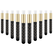 Blackhead Brush, 10 Pieces Black-Golden Peel Off Tools For Deep Nose Pore Cleaning And Eyelash Extension Maintenance, With Individual Packaging And