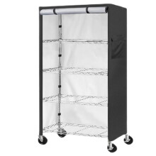 Wire Rack Shelf Cover Zippered Closet Protector For Standing Shelf Units Fits 30 X 14 X 62 Inches Pantry Indoor Outdoor