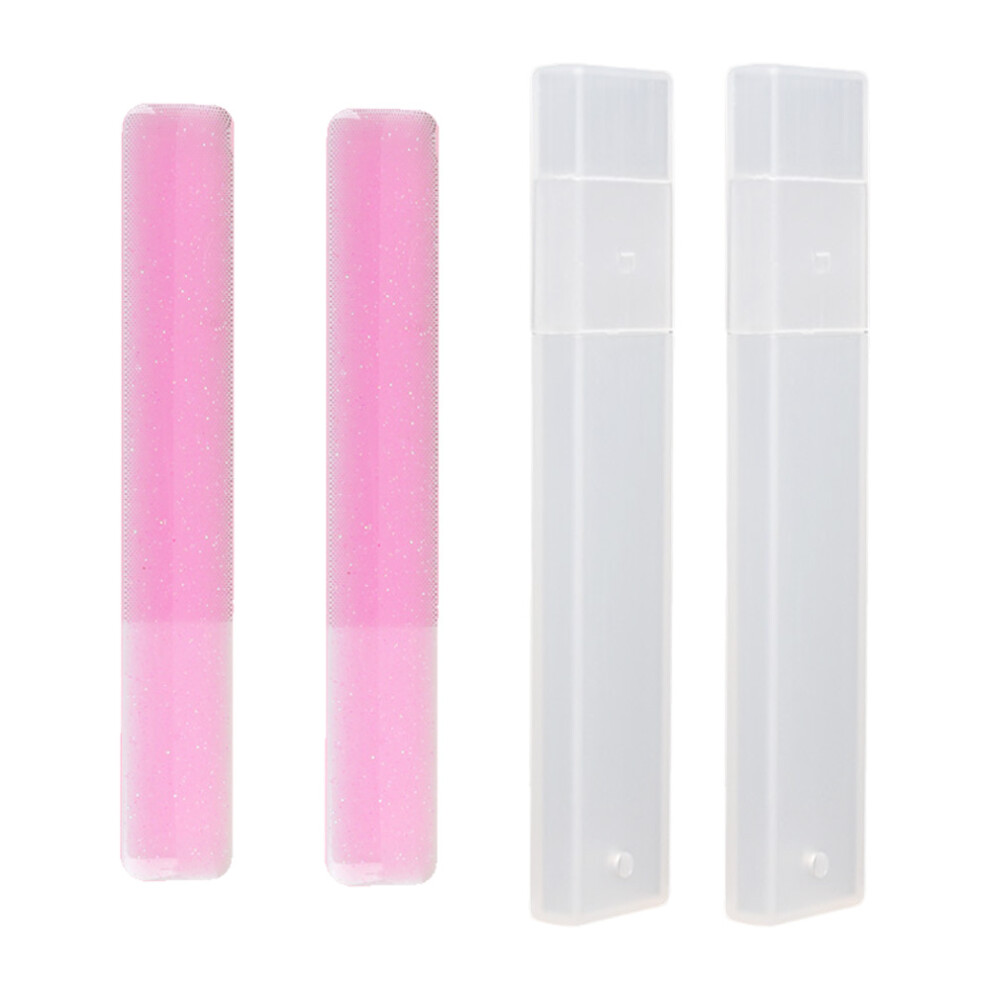 Glass Nail Files For Women And Girls, Nano Crystal Filer Professional Manicure Tools Kit, Durable Premium Glass Nail File With Case For Nightclubs