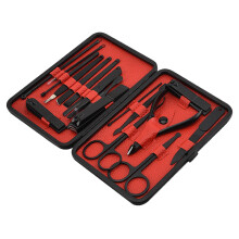 Kit de manucure portable, outils en acier inoxydable pour des résultats professionnels, étui de voyage pour un rangement sûr, multifonction,