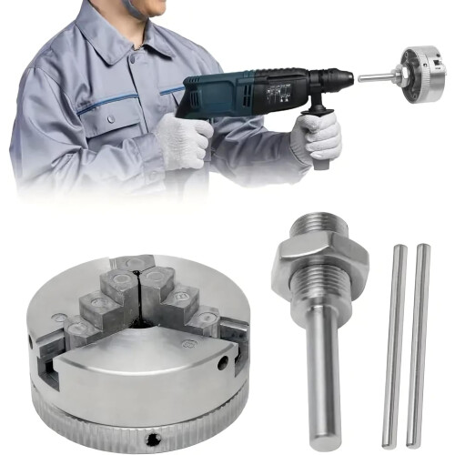 Wood Lathe Chuck SelfCentering Precision Quick Release for Woodturning and Workshop Use 2