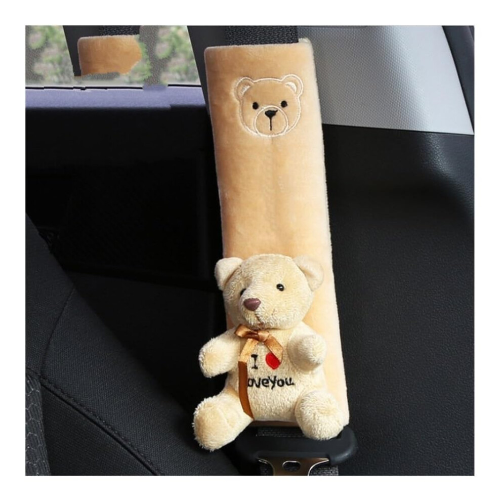Car Seatbelt Cover With Soft Faux Sheepskin Padding, Cartoon Shoulder Pad For Comfort And Protection 9187378881910