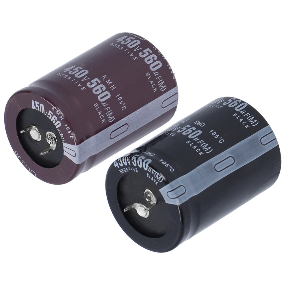 2Pcs Aluminum Electrolytic Capacitors 450V 560Î¼F 35X50mm For Audio & Led 6921379462098