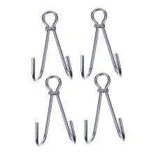 Double Ended Stainless Steel Diving Hooks 4 Pack Scuba Drift Diving Strength Reef Hooks With Optimized Water Flow