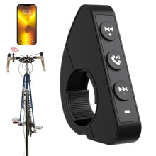 Steering Wheel Control Wireless Remote Button, 5.0 EDR Waterproof, Phone Remote Control, Volume Control For EV And Moto