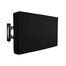 Outdoor TV Cover Weatherproof Waterproof Protector for 5558 Inch Wall Mounted Television Black