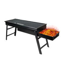 Portable Charcoal Grill, Folding BBQ Grill with HeatResistant Metal and EasyClean Grates for Camping