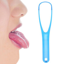 Hoogwaardige tongreiniger, gemaakt van bioplastic voor duurzame mondverzorging, een handig hulpmiddel voor een frisse adem, perfect voor