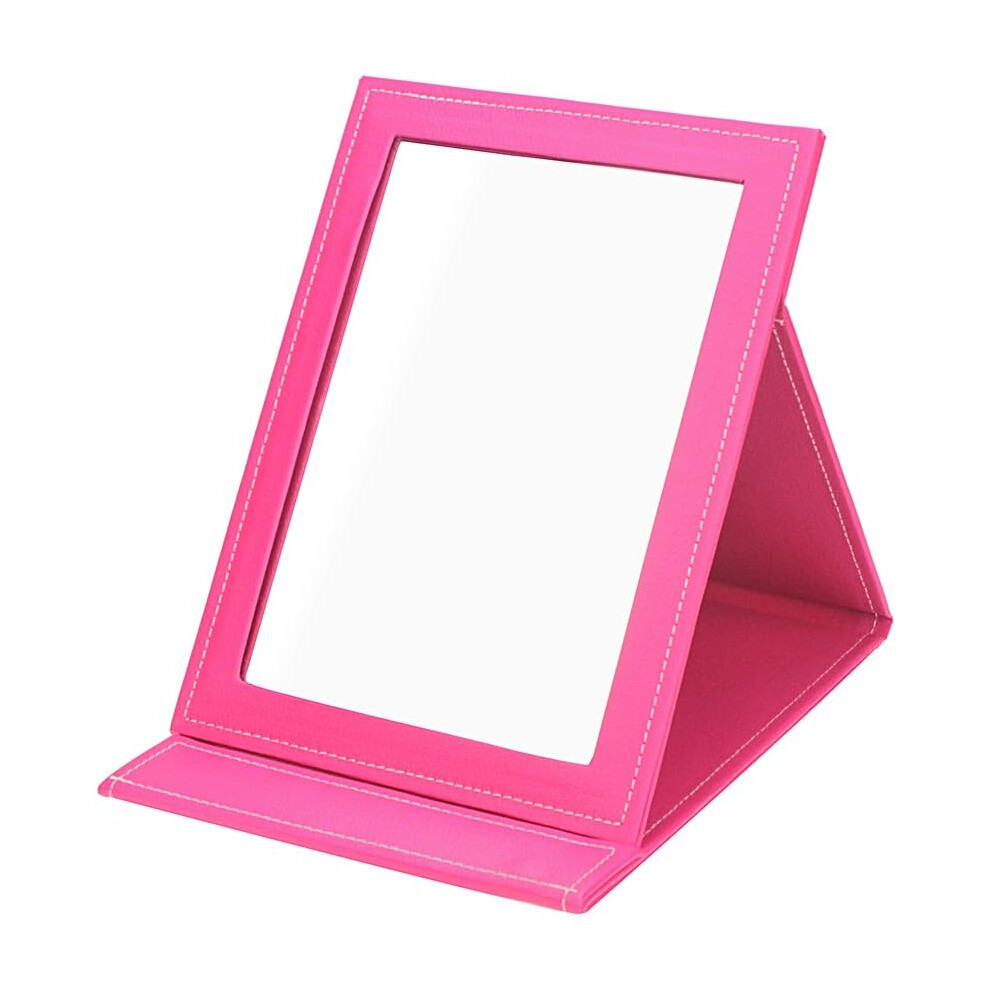 White Foldable Travel Mirror, Ultra-Thick Mirror And Easy To Carry Features For Convenient Travel And Home Use (White) For Halloween Parties For Nightclubs