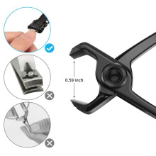Präzisions-Nagelknipser-Set mit scharfer Klinge, langlebiger Edelstahl 420J2 mit verstärktem Griff für extra Halt, extra breite, gebogene Klingen