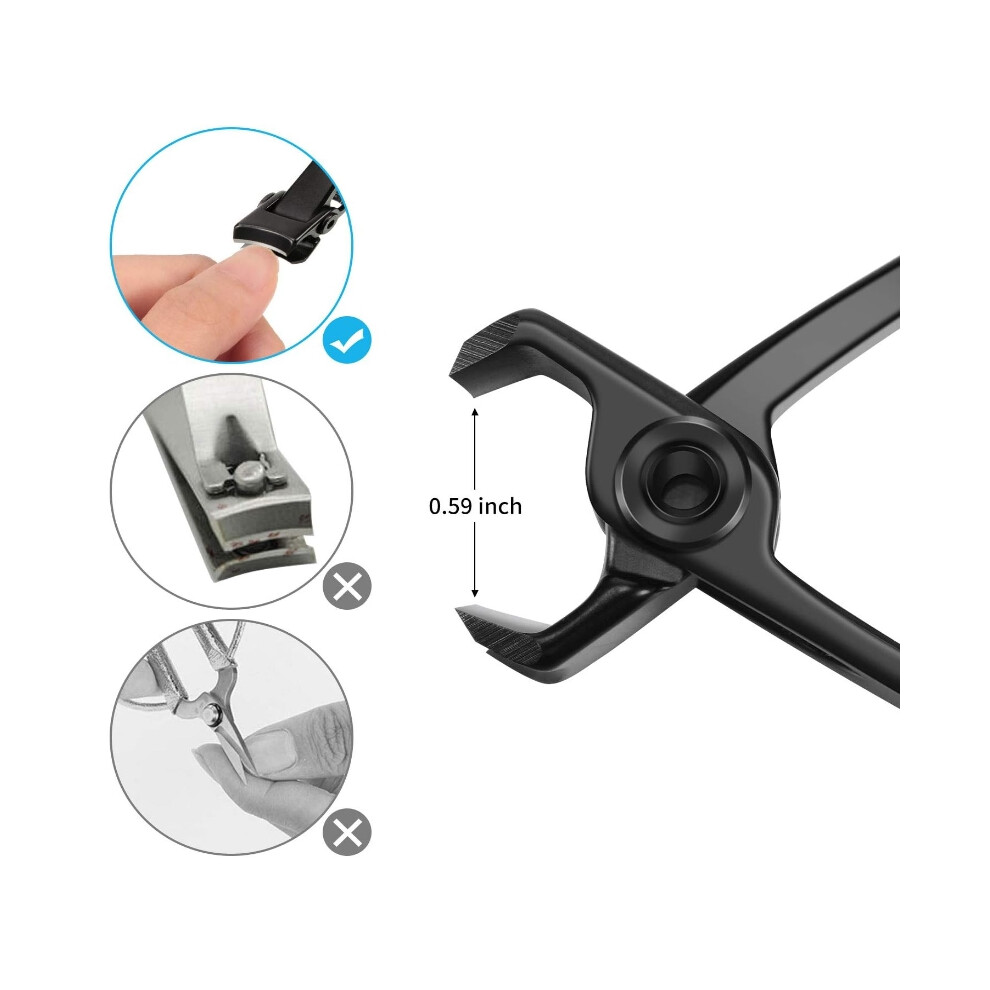 Ingrown Toenails Nail Clipper Set, Stainless Steel Nail Cutters With Reinforced Clipper Handle For Enhanced Grip, Sharp Blade Precision Ensuring Clea