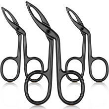 Perfezione scolpita, pinzetta per sopracciglia dritta, manico a forbice in acciaio inossidabile, design compatto antiruggine, manico facile da