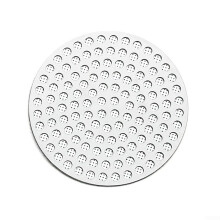 58mm Double Layer Espresso Coffee Filter with 304 Stainless Steel Portafilter Puck Screen for Consistent Extraction