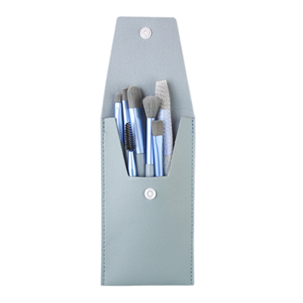 Travel Makeup Brush Set for Professional Makeup Artists, Exquisite Multifunctional Brushes with Compact Pocket Mirror for Bridesmaid Gifts
