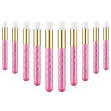 Eyelash Extension Brushes, Lash Cleanser Brushes For Deep Nose Pore Cleaning, 10 Pieces Black-Golden Tools With Exquisite Design And Individual