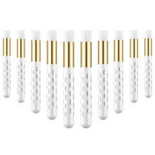 Wimperreinigingsborstels, 10 stuks, zwart-gouden peel-off mee-eterverwijderaars voor wimperextensions, met individuele verpakking en een prachtig