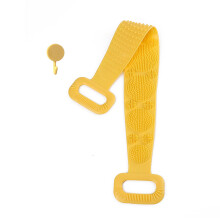 Escova de silicone para as costas, design de dupla face, esfoliante corporal para o banho, com cerdas de silicone com saliências para massagem,