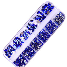 Decorative Nail Art Supplies, Round Crystal Gems For Easy Application, Suitable For Arts & Crafts Diy Jewelry Making, Multi-function Decorative I