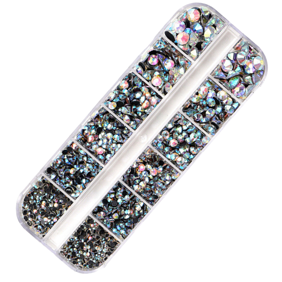 DIY Nail Art Decoration, Wide Application Resin Rhinestones with Faceted Gems for Enhancing Appearance Under Light For Halloween Parties