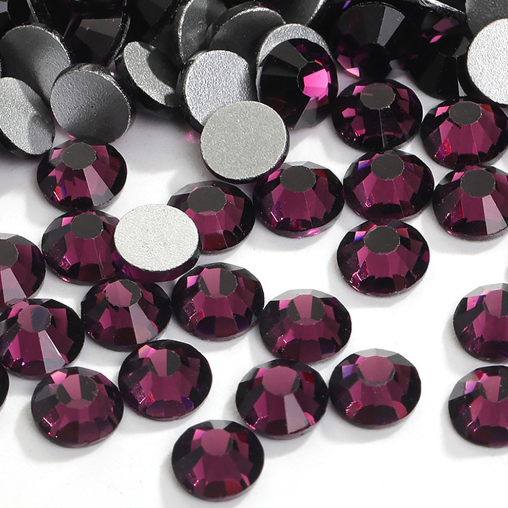 Sparkling Glass Flatback Crystals For Diy Decorations, Premium Quality Loose Gemstones For Bedazzling Ornaments For Halloween Parties For Nightclubs