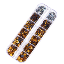 Strass super brilhantes com base plana, cristal artificial para diversos artesanatos e projetos DIY com alto brilho, realça a aparência sob a luz.
