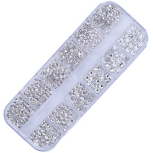 Cristais em formatos especiais para fácil aplicação em projetos pessoais de artesanato, gemas de vidro ideais para decoração de unhas, festas de