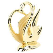 Porta-guardanapos de metal em liga metálica resistente à ferrugem com design de cisne dourado. Elegante e moderno, fácil de limpar e perfeito para