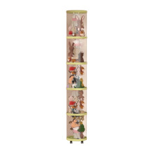 Générique Stuffed Animal Storage Tube, 10.63 x 65.35 Inches Plush Organizer with Five-Layer Wheels for Nursery and Playroom