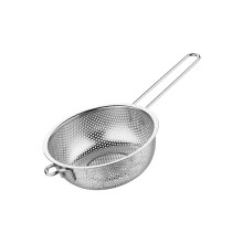 Stainless Steel Kitchen Colander For Stable Handling During Food Preparation, Easy Cleaning, 25.5 cm Strainer