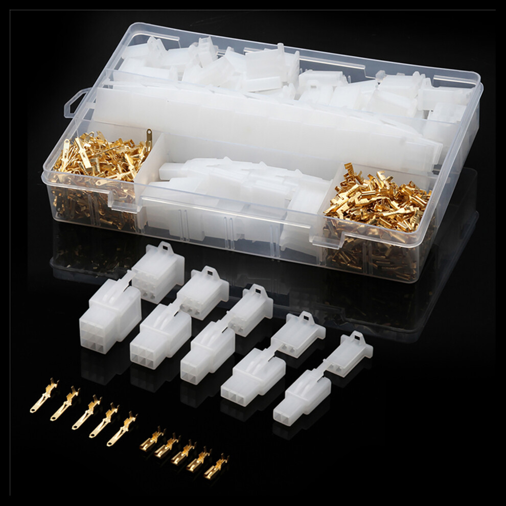 Car Moto Electrical Connector Kit 580Pcs 2.8Mm Pins With Organizer Box 8461379468150