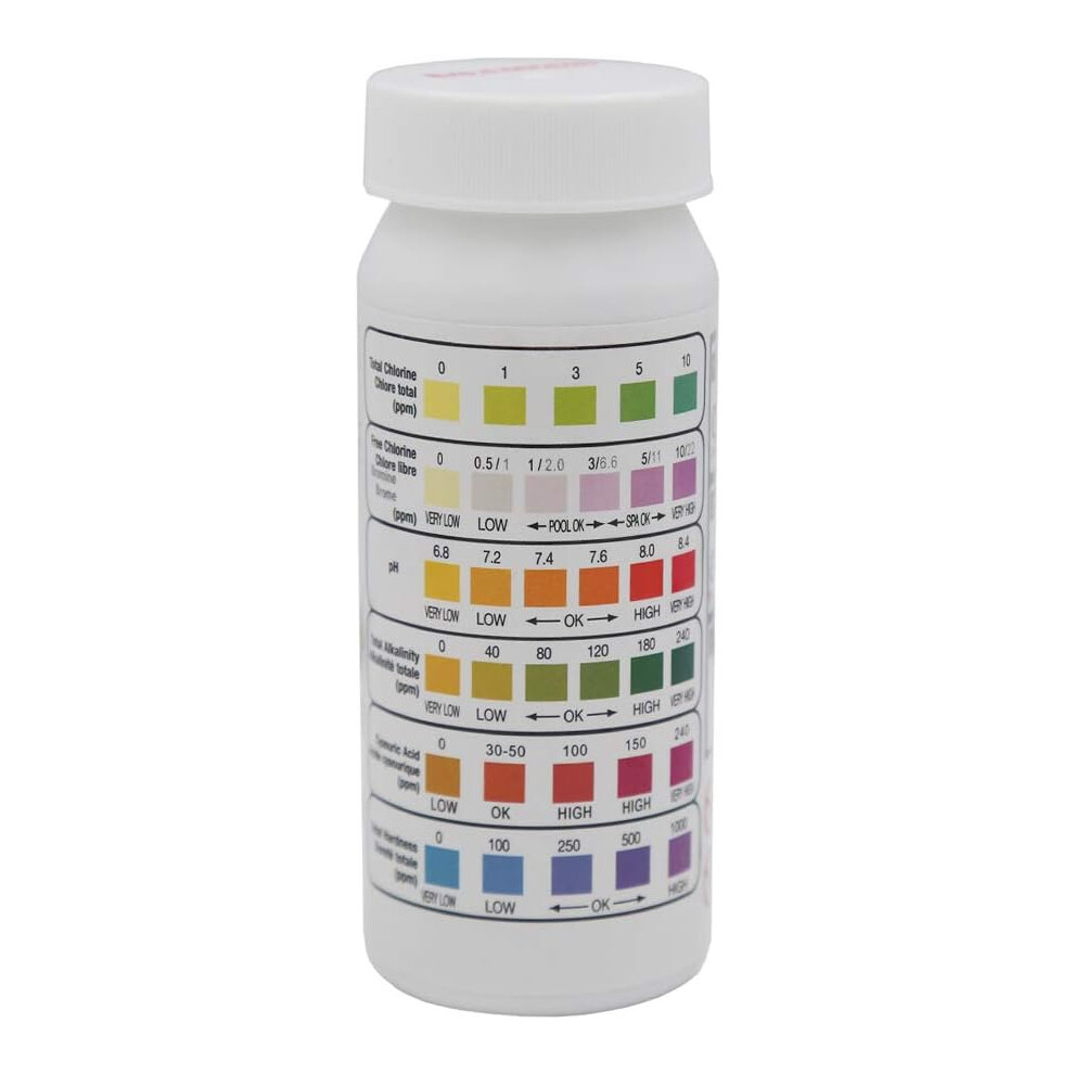 Water Quality Analyzer Kit For Accurate Fast Testing, High-Precision Test Strips, Comprehensive Analysis Of Chlorine, Bromine, pH, And More