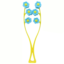 V Shaped Facial Massager, Abs Material For Modifying Face Contour Line And Relieving Facial Tension, Flower Type Massage Roller For Legs And Arms